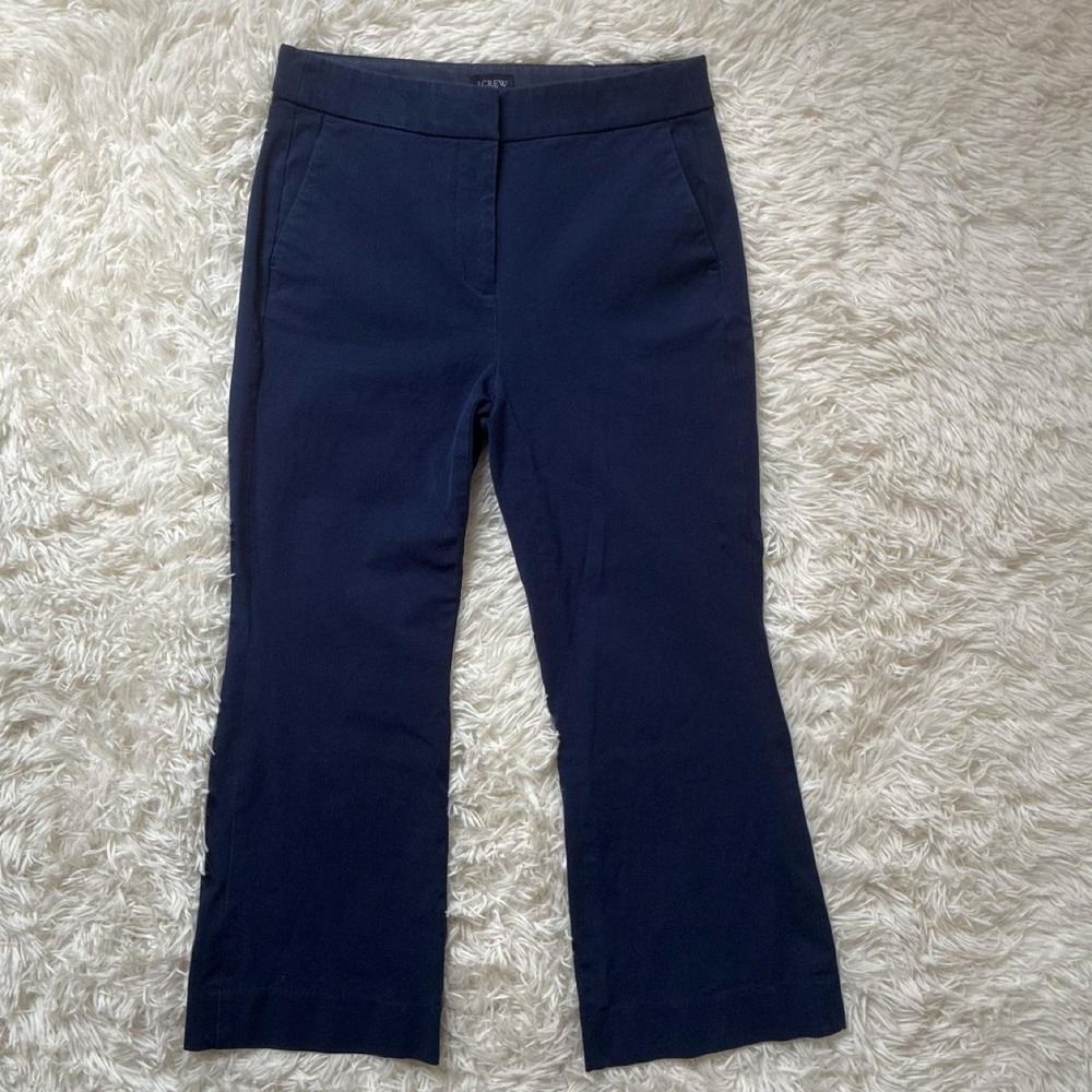 J.Crew Kelsey Pants in navy blue workwear officecore curvy sharing pants, size 4